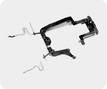 Overmoulded seat spring