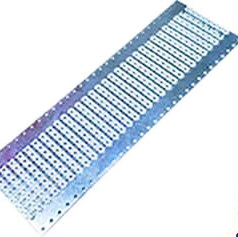 Stamped metal lead frame strip for insert moulding