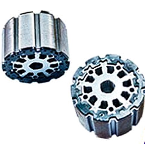Rotor cores with overmoulded laminations